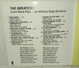 Count Basie Joe Williams The Greatest CD Vintage Verve 833 774-2
