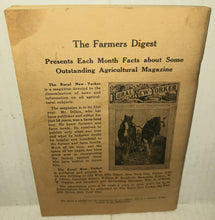 Load image into Gallery viewer, Farmers Digest August 1941 Vintage Magazine Volume 5 Number 4 School of Horticulture Ambler Pennsylvania

