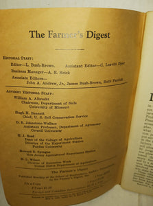Farmers Digest August 1941 Vintage Magazine Volume 5 Number 4 School of Horticulture Ambler Pennsylvania