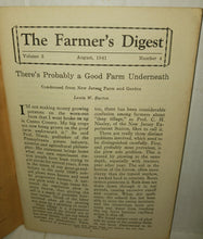 Load image into Gallery viewer, Farmers Digest August 1941 Vintage Magazine Volume 5 Number 4 School of Horticulture Ambler Pennsylvania
