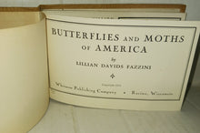 Load image into Gallery viewer, Lillian Davids Fazzini Butterflies and Moths of North Ametica Hardcover Book 1934 Whitman Publishing Company 34 Color Illustrations

