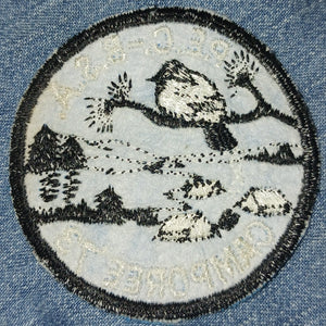PEC BSA Boy Scouts of America Camporee 1973 Vintage Cloth Sew On Patch NWOT New Bird Tents