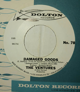 The Ventures Damaged Goods The Ninth Wave 45 RPM NM 1963 Dolton Records Inc First Edition Number 78 DO-757