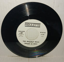 Load image into Gallery viewer, Tracey and Troy The Buffalo Walk Donna-Do Vintage 45 RPM Record Radio Station Copy 1963 Roulette R-4509 White Label

