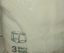 Load image into Gallery viewer, Munsingwear Men&#39;s Vintage Briefs Underwear NWT New 1991 Solid White 3 Pack Kangaroo Pouch Style 1212A
