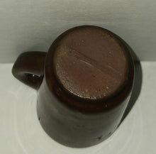 Load image into Gallery viewer, Vintage Brown Glaze Ceramic Miniature Cup Shot Glass Mid Century Modern
