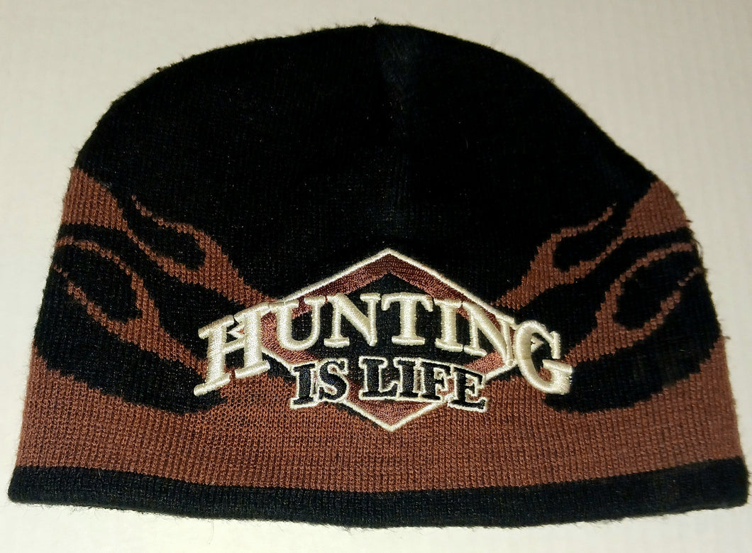 Hunting Is Life Winter Toque Hat Buck Stop Hunting Accessories Adults Size Small or Childrens Large