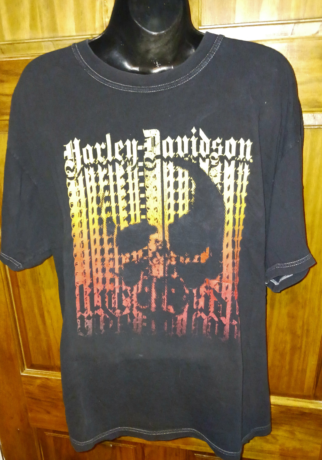 Harley-Davidson Motorcycles Skull Relief T-Shirt Men's Size Large 2006 Buddy Stubbs Phoenix Arizona
