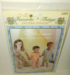 Favorite Little Things The Little Jammies Pattern Designs Kit L005 NWT New in Package Mafe in Canada