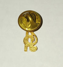 Load image into Gallery viewer, Religious Cross with Music Note Gold Tone Metal Lapel Pin
