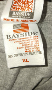 America Flag We the People Not You the Government T-Shirt Gray Men's Size XL Bayside Made in USA