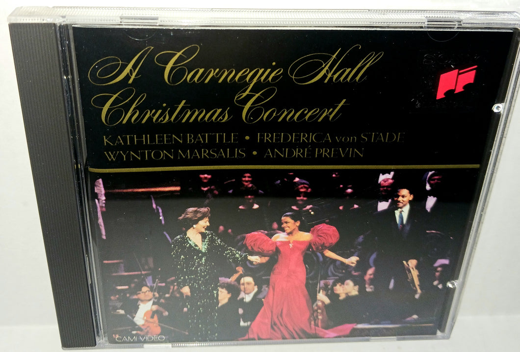 A Carnegie Hall Christmas Concert Vintage CD 1992 Sony Classical SK 48235 Battle Marsalis Previn Stade