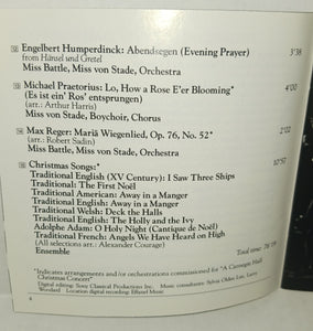 A Carnegie Hall Christmas Concert Vintage CD 1992 Sony Classical SK 48235 Battle Marsalis Previn Stade