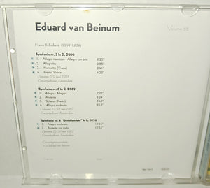 Eduard van Beinum Dutch Masters Volume 38 Vintage CD 1998 Philips 462 724-2 Classical Musuc Conductor