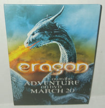 Load image into Gallery viewer, Eragon DVD Movie Release Promo Pinback Button Dragon Own the Adventure March 20
