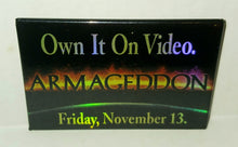 Load image into Gallery viewer, Armageddon Movie Video Release Vintage Pinback Button Touchstone Pictures
