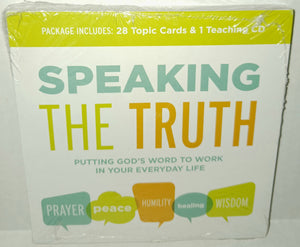 Joyce Meyer Ministries Speaking the Truth CD NWT New 2015 Includes 28 Topic Cards Christian Religion Teaching
