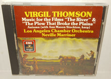 Load image into Gallery viewer, Virgil Thomson Music for the Films The River and The Plow That Broke the Plains CD Vintage 1986 EMI Angel CDC-7 47715 2
