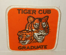 Load image into Gallery viewer, Tiger Cub Graduate Vintage Cloth Sew On Patch Orange Tigers Boy Scouts of Amerixa
