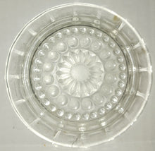 Load image into Gallery viewer, Vintage Cut Clear Glass Round Ashtray Raised Bumps on Bottom Base

