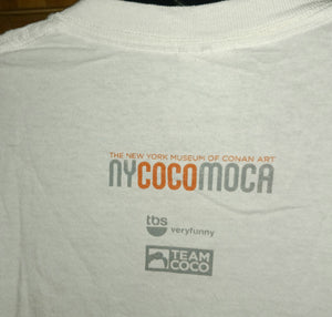 Conan O'Brien NY COCO MOCA T-Shirt Men's Medium The New York Museum of Conan Art TBS Team Coco