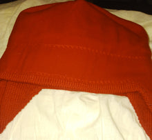 Load image into Gallery viewer, Vermont Originals Red Wool Winter Hat St Lawrence University SLU Hockey Team Sticks Made in USA
