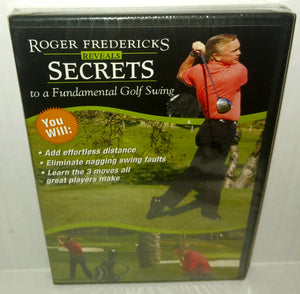 Roger Fredericks Reveals Secrets to a Fundamental Golf Swing DVD NWT New 2005