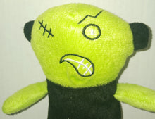 Load image into Gallery viewer, Kellytoy Black Green Zombie Toy Plush Doll 2014 Series
