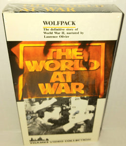 The World At War Wolfpack WWII VHS Tape NWT New Vintage 1991 Thames Video Collection HBO 2060