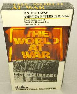 The World At War On Our Way America Enters the War WWII VHS Tape NWT New Vintage 1991 Thames Video Collection HBO 2057