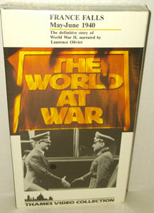 The World At War France Falls May June 1940 WWII VHS Tape NWT New Vintage 1990 Thames Video Collection HBO 2045