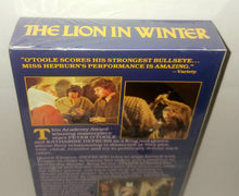 Load image into Gallery viewer, The Lion In Winter VHS Movie Tape NWT New 1987 Nelson Entertainment 2057 Katharine Hepburn

