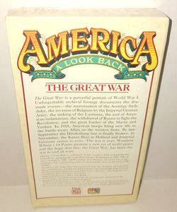 America A Look Back The Great War VHS Movie Tape NWT New Vintage 1990 Time Life NBC News Documentary V569-02