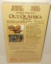 Load image into Gallery viewer, Out of Africa VHS Movie Tape NWT New Vintage 1986 MCA Home Video 80350 Hi Fi Stereo Surround
