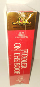 Fiddler on the Roof VHS Movie 2 Tape Set NWT New Vintage 1988 MGM M201320 Musical 1971 Chaim Topol