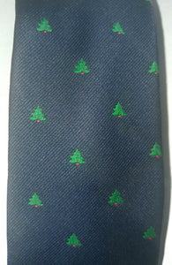 Vintage Alynn Green Christmas Trees Novelty Men's Necktie 1982 Polyester
