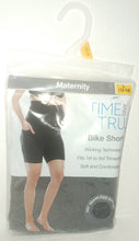 Load image into Gallery viewer, Time and Tru Women&#39;s Maternity Bike Short NWT New Grey Size Large 12-14 1st to 3rd Trimester
