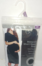 Load image into Gallery viewer, Walmart Women&#39;s Black Maternity Side Ruched Dress NWT New Size XXL 20
