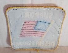 Load image into Gallery viewer, Vintage Support Desert Storm Blue War American Flag Cloth Sew On Patch NWOT New 1990s Military Patriotic
