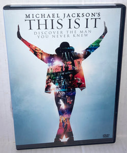 Michael Jackson This Is It DVD NWOT New 2009 Columbia Pictures