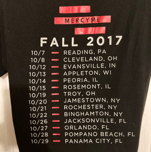 Mercy Me Lifer Fall 2017 USA Concert Tour T-Shirt Men's Size Medium