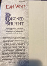 Load image into Gallery viewer, Joan Wolf The Poisoned Serpent Hardcover 2000 First Edition Harper Collins
