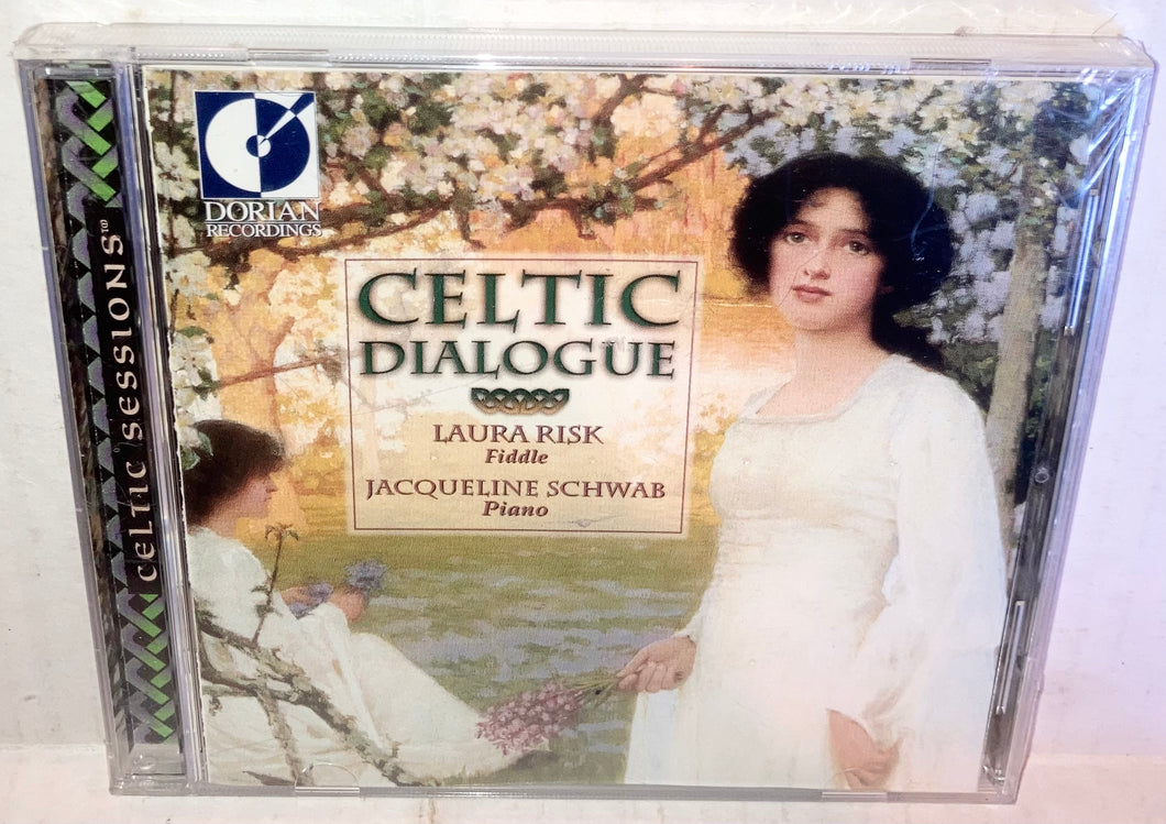 Laura Risk Jacqueline Schwab Celtic Dialogue CD NWOT New Dorian Recordings 1999 DOR-90264 Piano Fiddle Music