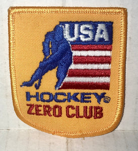Vintage USA Hocky Zero Club Cloth Sew on Patch
