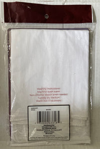 Open Trails Men’s Handkerchiefs NWT New 4 Pack Extra Large 16” x 16” Solid White Cotton