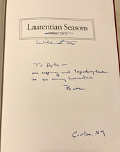 Load image into Gallery viewer, William L. Fox Laurentian Seasons Hardcover Book 2019 Signed Author Copy First Edition St Lawrence University
