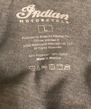 Load image into Gallery viewer, Indian Motorcycle America’s First Motorcycle Company Gray T-Shirt Men’s Size Large Short Sleeves

