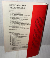 Load image into Gallery viewer, Navidad Mix Felicidades Vintage Cassette Tape Avalon Discos Spain Import
