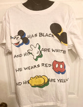 Load image into Gallery viewer, Vintage Mickey Mouse Disney Colors Graphic Print T-Shirt J.G. Hook Made in USA 1990s Single Stitch
