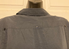 Load image into Gallery viewer, The Havanera Company Men’s Black Grey Button Down Casual Shirt Size Large Long Sleeves

